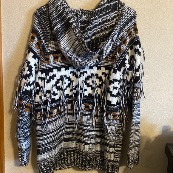 Volcom Stone Row fringe zip up jacket size M/L - Picture 7 of 8